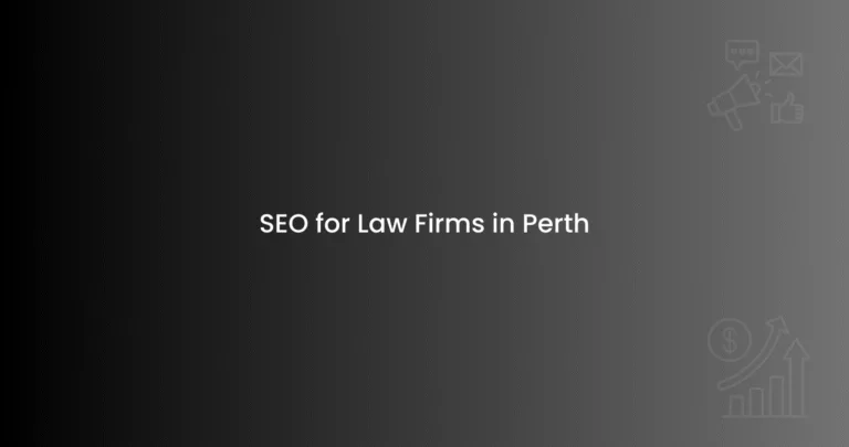 SEO for Law Firms in Perth